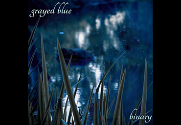 Gray and blue portfolio artwork